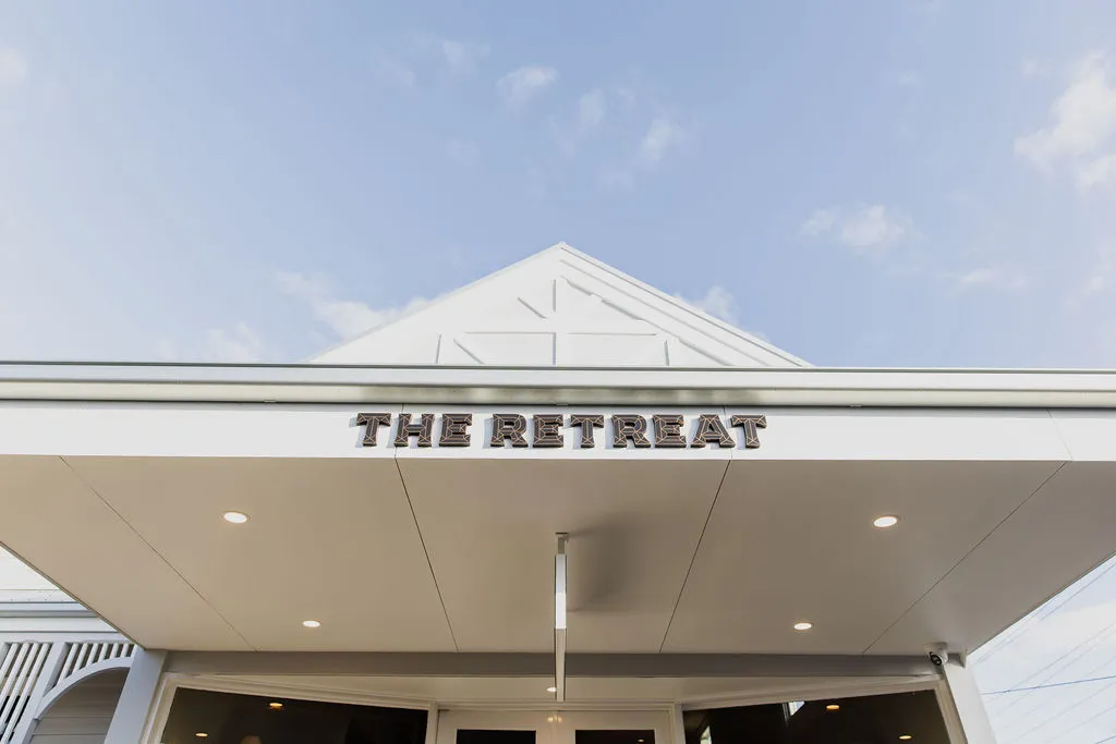 Steel awning at The Retreat Geelong, fabricated and installed by Geelong Steel Fabrication